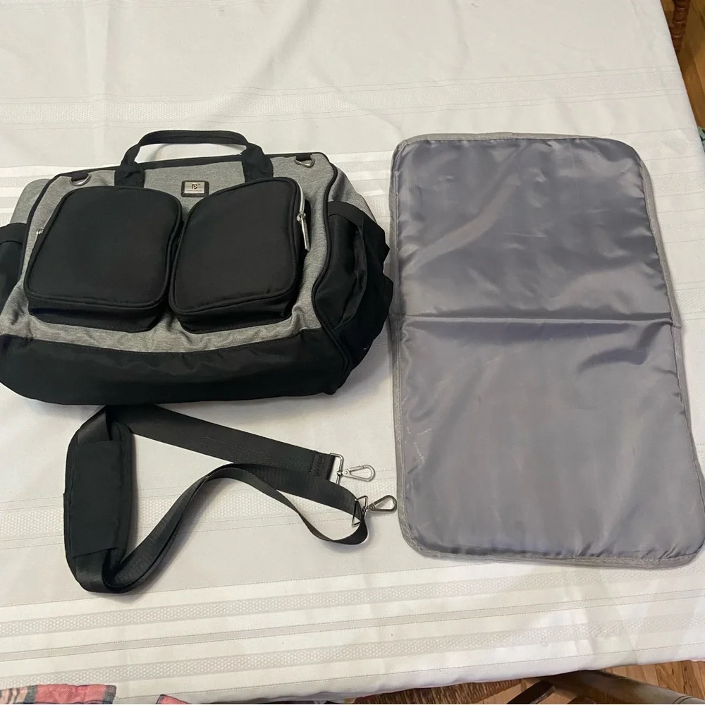 Baby Multi Compartment Tote Bag With Shoulder Strap
